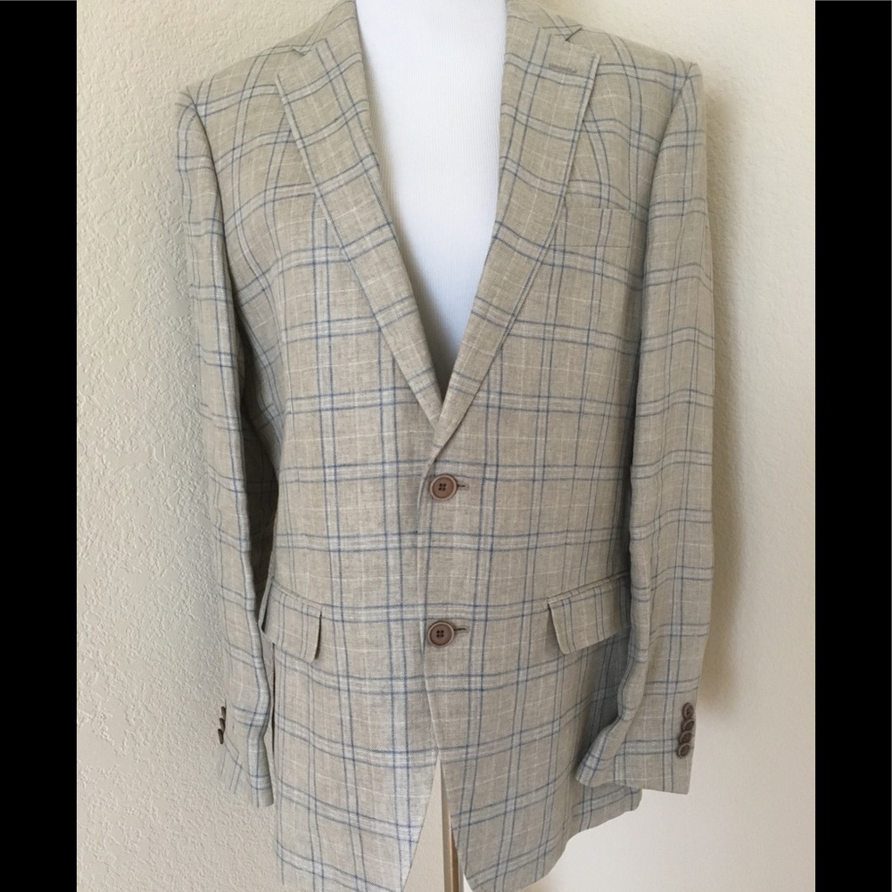 Blazer jacket Michael Kors plaid blazer jacket  androgynous style 42 R men’s